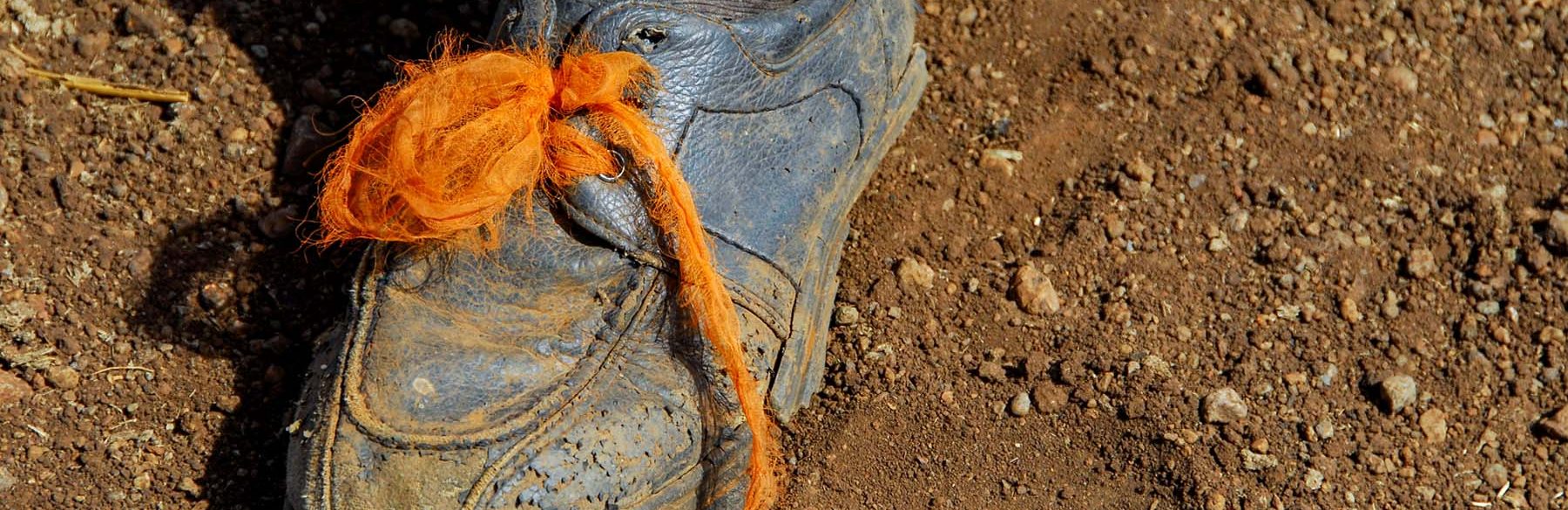 Shoes of a poor child